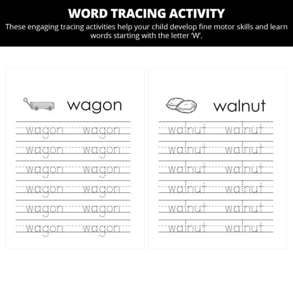 Danny Gets An Old Wagon: Letter Ww Worksheets - Image 2