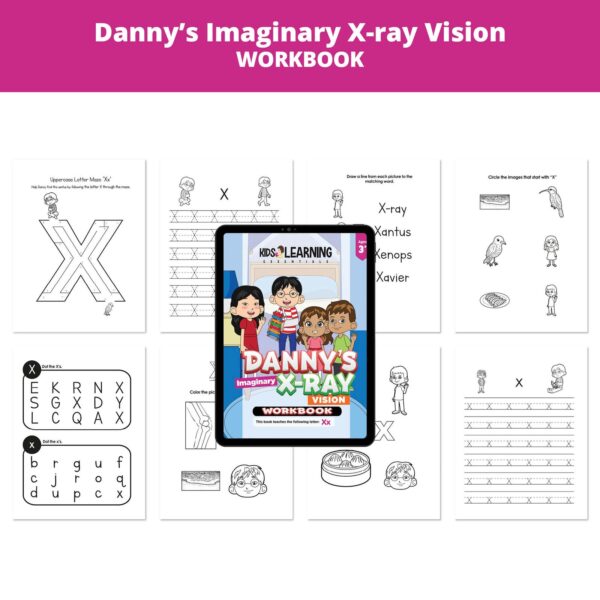 Danny's Imaginary X-ray Vision: Letter Xx Worksheets